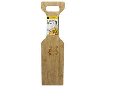 Bamboo Serving and Cutting Board with Handle