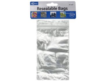 40 Piece Medium Resealable Storage Bags