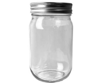 12 Ounce Glass Container w/Lid