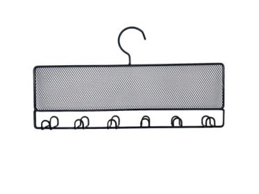 14.5" x 7.5" Black Metal Hanging Jewelry and Accessory Organizer