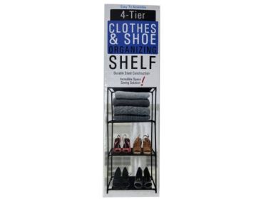 4-Tier Clothes and Shoes Organizing Shelf