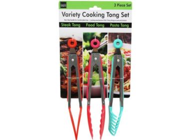 3 Pack All-in-One Variety Cooking Tong Set